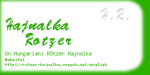hajnalka rotzer business card